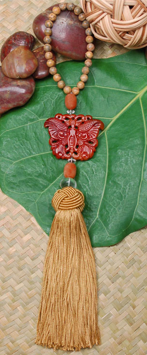 image of umano bead on leaf